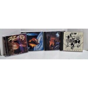 WARNER BROS & BMG ZZ TOP 4 CT CD LOT AFTERBURNER RECYCLER ANTENNA